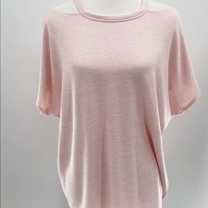 Xersion Open Shoulder Short Sleeve Top, L